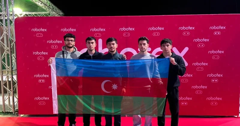 UNEC tələbələri “Robotex International 2025” yarışında ölkədə 1 ci, dünyada 5 ci olublar FOTO