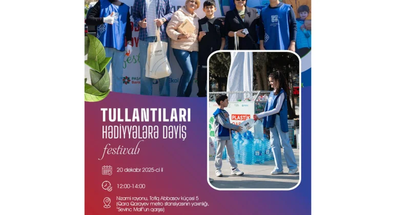 İlin sonuncu “Tullantıları hədiyyələrə dəyiş” festivalı keçiriləcək