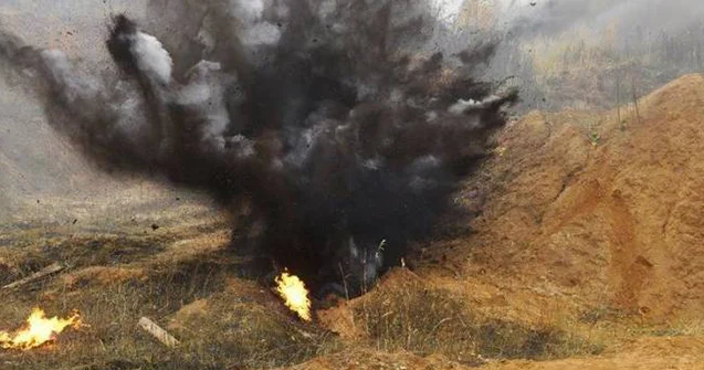 Ağdamda mina partladı YARALI VAR