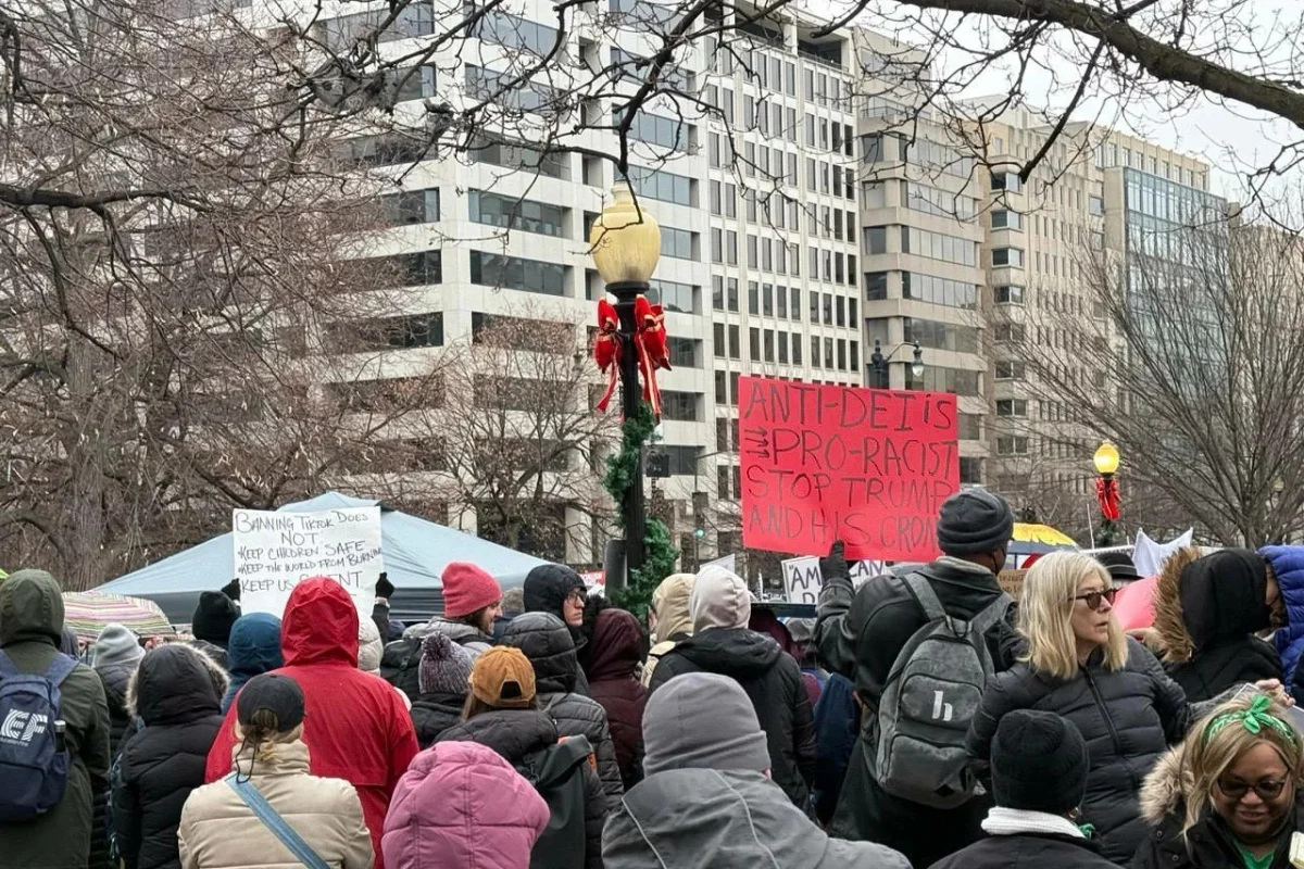 Народный марш против Трампа ВИДЕО Haqqin