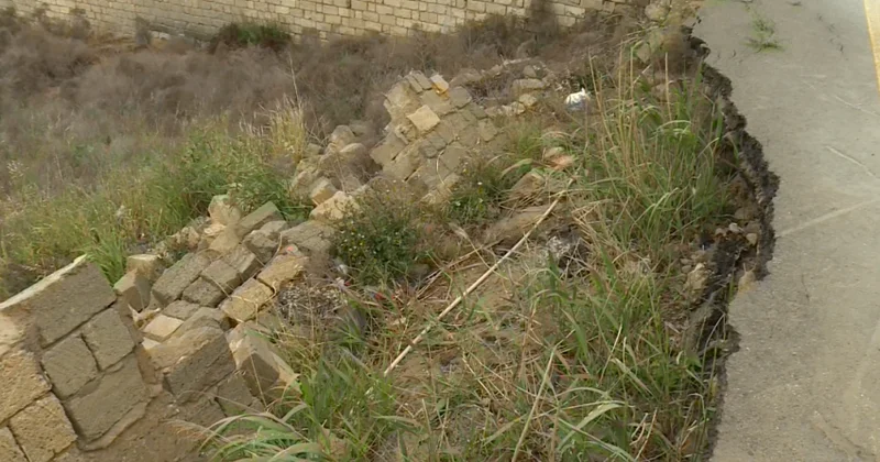 Yağışlı hava sürüşmə zonalarını aktivləşdirir (VİDEO)