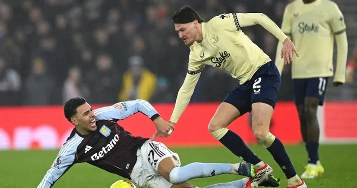 Астон Вилла минимально уступила Эвертону в матче 22 го тура АПЛ