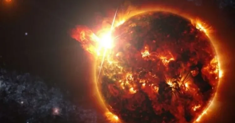 Günəşdə ilin ilk güclü partlayışı baş verdi