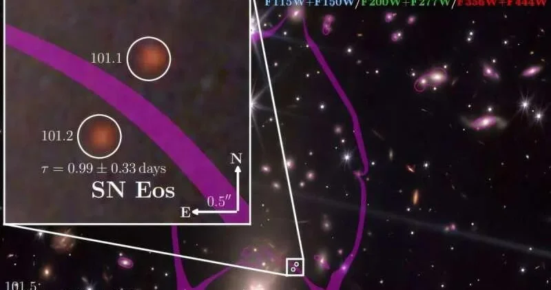 "Джеймс Уэбб" обнаружил древнейшую сверхновую типа II