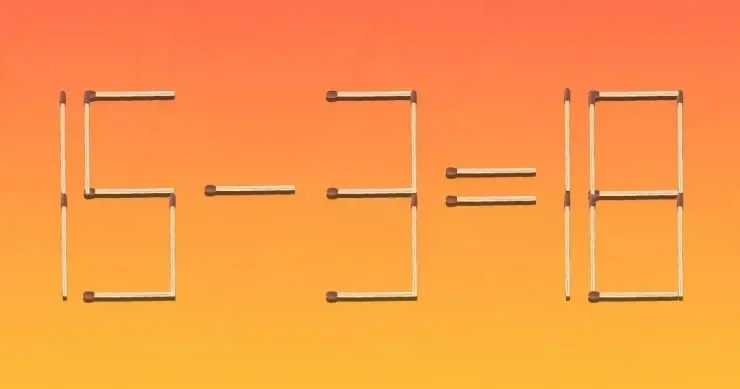 Tənliyi düzgün etmək üçün yalnız bir kibrit çöpünü tərpətmək lazımdır: dahilər üçün TAPMACA