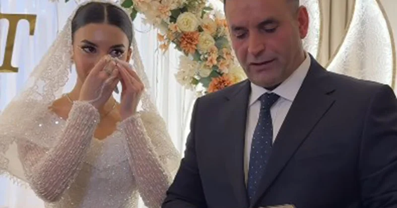 XTQ polkovniki qızının toyunda hər kəsi kövrəltdi VİDEO