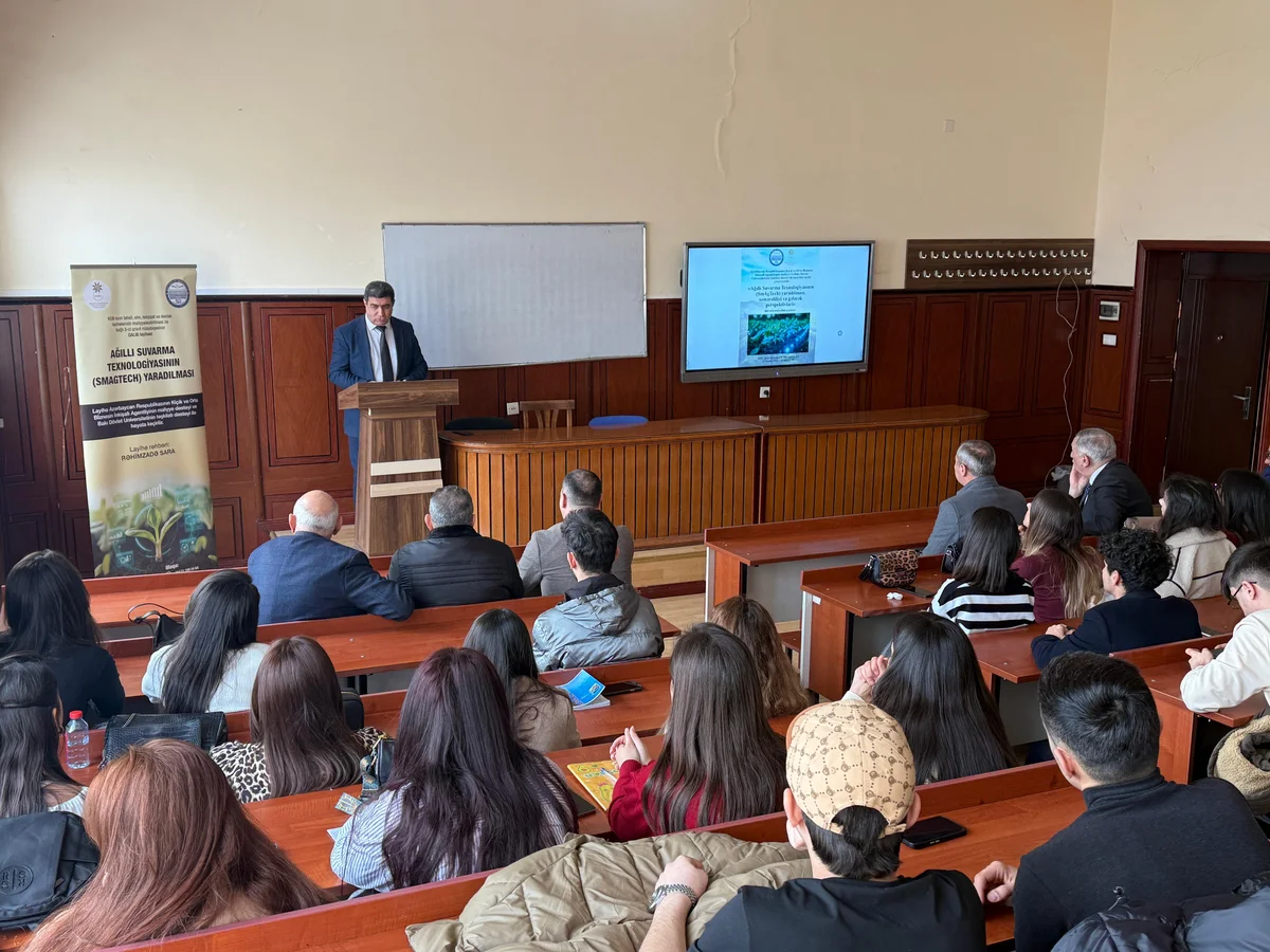 BDU da elmi seminar: “Ağıllı suvarma texnologiyasının yaradılması”