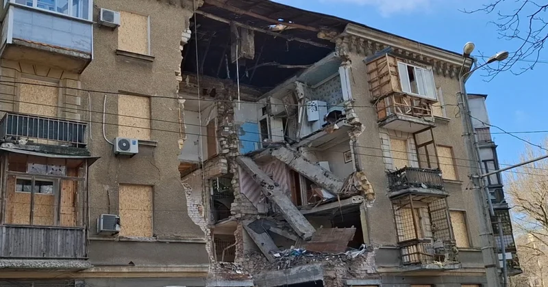 Rusiyanın hava hücumları nəticəsində dağılan Odessa AZƏRTAC ın REPORTAJI VİDEO