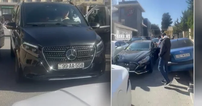 AA seriyalı avtomobilin sürücüsü yolu kəsdi