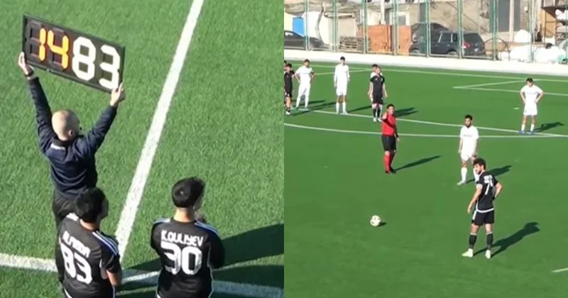 Azərbaycan çempionatında baş məşqçi ilə futbolçusu arasında gərginlik Video
