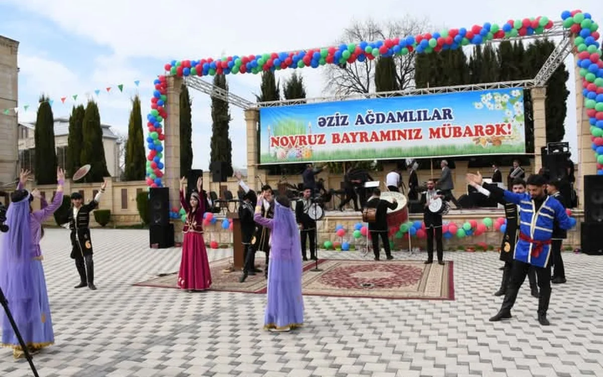 Ağdamda Novruz bayramı təntənəli şəkildə qeyd edilib FOTOLAR