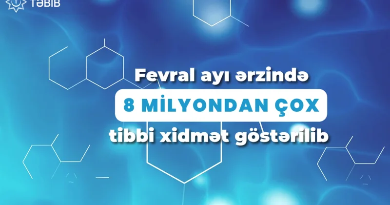 Fevralda 8 milyondan çox tibbi xidmət göstərilib