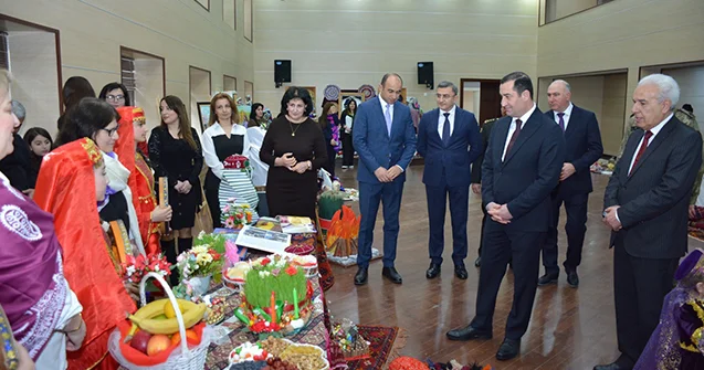 Novruzun gəlişi Şamaxıda belə qarşılanır Fotolar