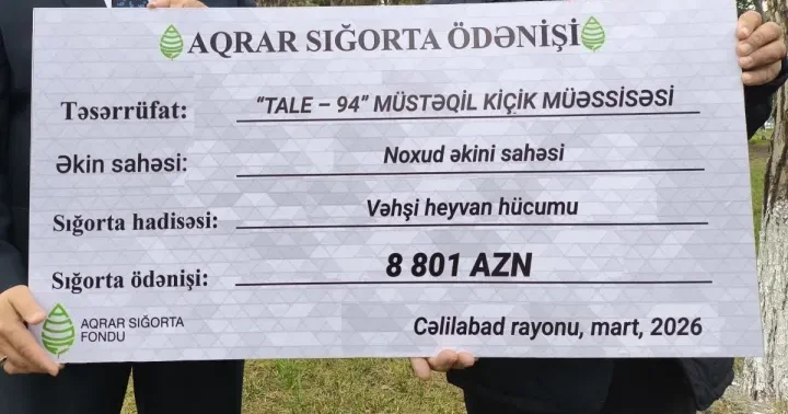 262 manata məhsulu sığortaladı 8801 manat sığorta ödənişi aldı!