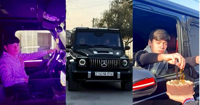 Atasının Galenvagen ində ad gününü qeyd edən azyaşlı tapıldı Atası cərimələndi