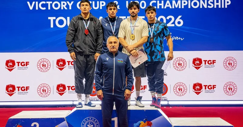 “Çempionlar” turnirində güləşçilərimizdən beş medal FOTO