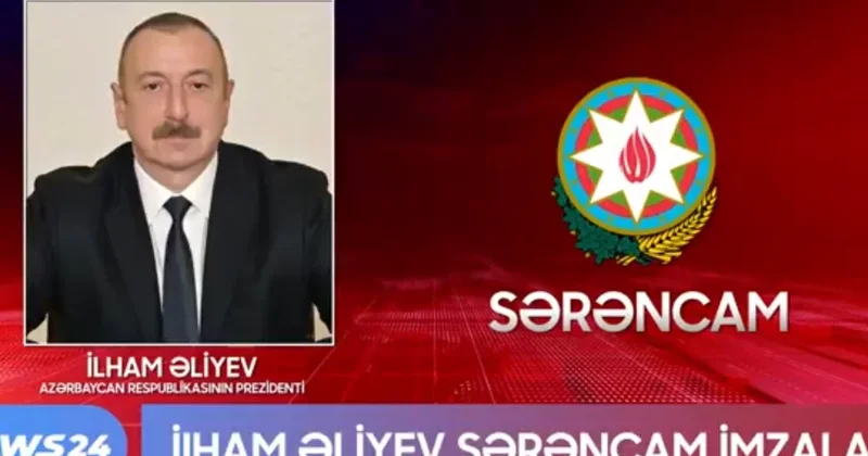 İlham Əliyev Sərəncam imzaladı + VİDEO