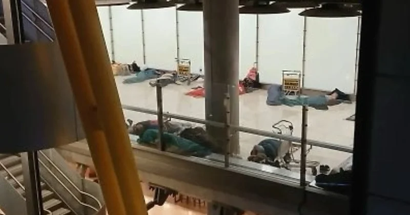 Madridin əsas aeroportu qeyri adi problemlə üzləşib