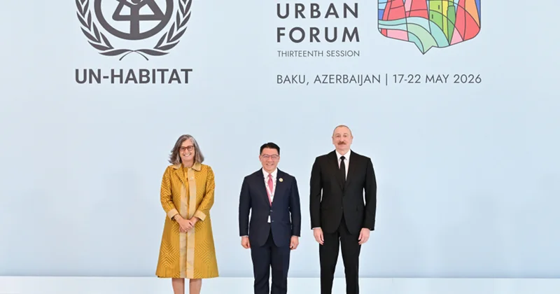 Prezident WUF13 ün açılış mərasimində iştirak edir Foto