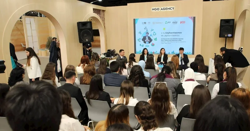 “Sıfır tullantılı şəhərlərə doğru: plastik tullantılarının azaldılması üçün birgə həllər” adlı sessiya baş tutub FOTOLAR