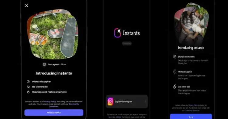 İnstagram İnstants ı işə saldı: Anidən FOTOlarınızı çəkir
