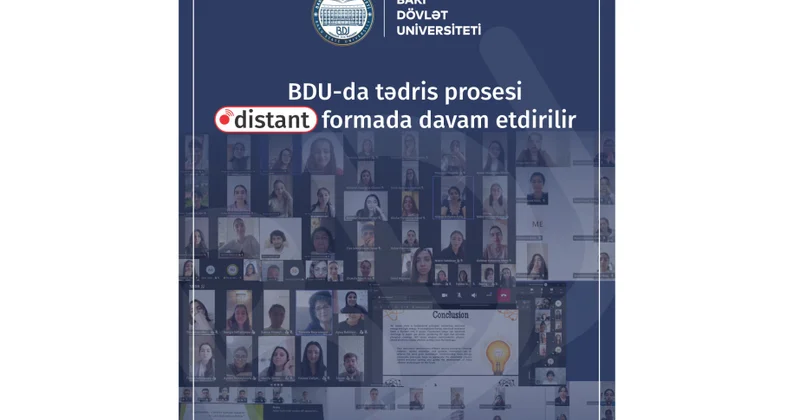 BDU da tədris prosesi distant formada davam etdirilir