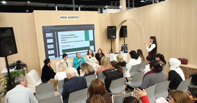 Şəhərlərdə iqlimə davamlı kənd təsərrüfatı adlı panel müzakirəsi keçirilib FOTO