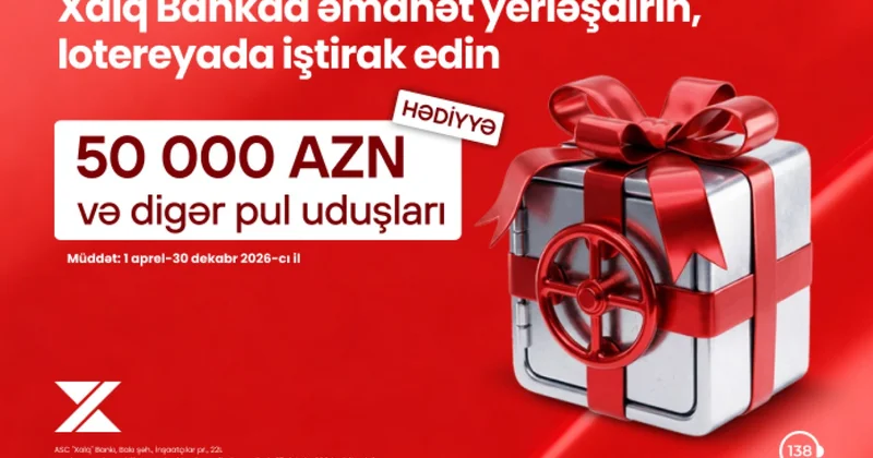 Xalq Bank da hədiyyəli “Əmanət” lotereyası davam edir