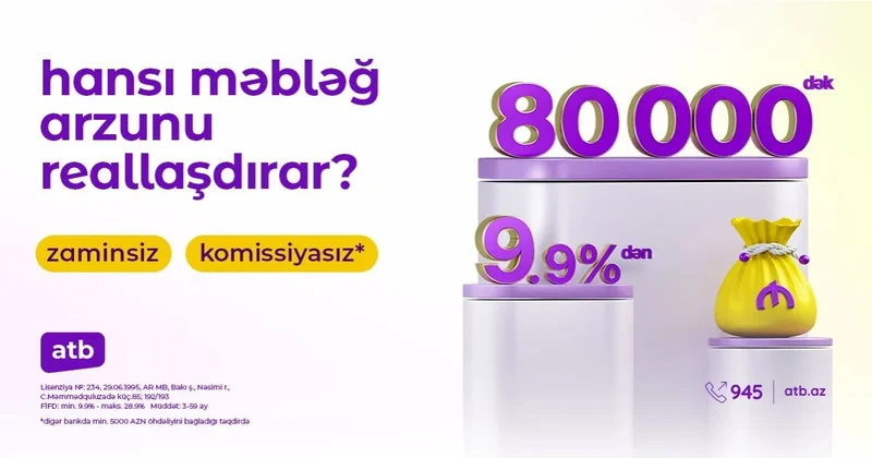 Azər Türk Bank istehlak kreditləri kampaniyasını davam etdirir
