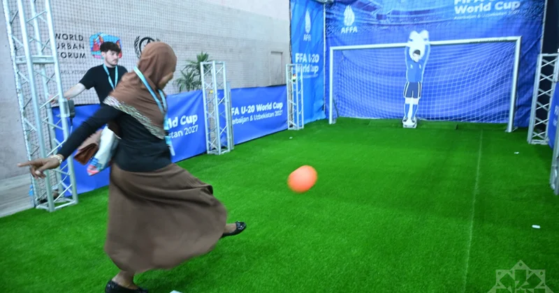 WUF13: На Urban Expo установлен стенд, посвященный предстоящему в Азербайджане чемпионату мира