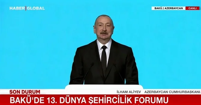 Haber Global İlham Əliyevin Bakıda keçirilən WUF13 dəki çıxışından videosüjet hazırlayıb