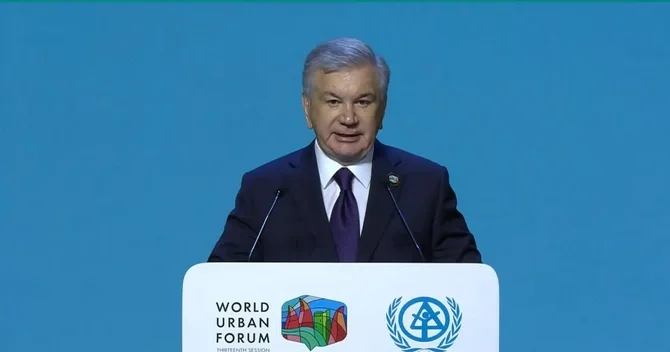 Mirziyoyev WUF13 ün qüsursuz təşkilinə görə İlham Əliyevə minnətdarlığını bildirib