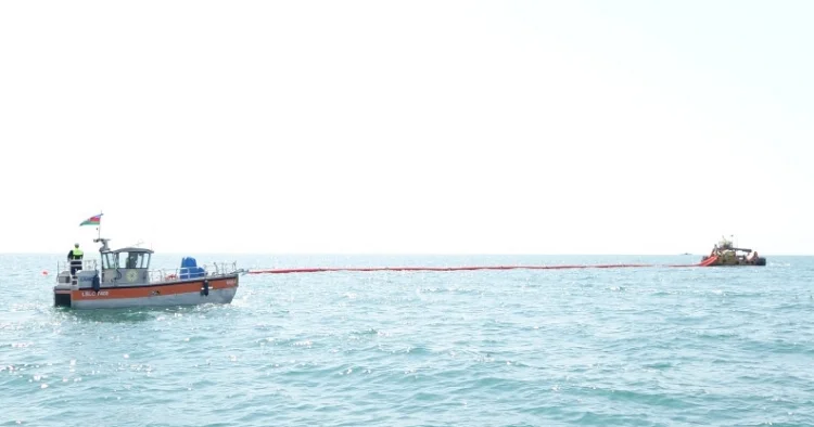 “Dənizdə neft dağılmalarının ləğvi” Taktiki təlim keçirilib
