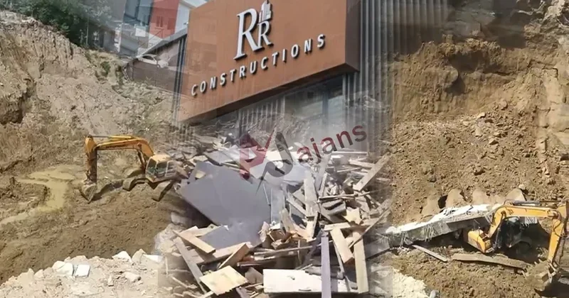 Kubinkada dəhşət: Ekskavator beton altında qaldı