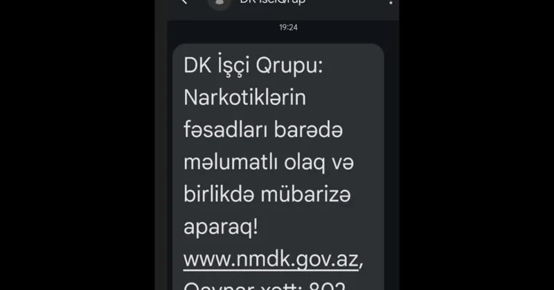 “Bakcell” abunəçilərinə narkotiklərin ziyanı barədə maarifləndirici SMS lər göndərilib