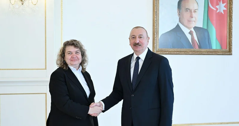 Nataliya Kiselova İlham Əliyevin qəbulunda