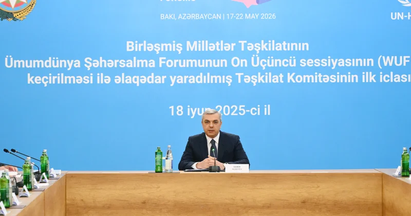 BMT nin Ümumdünya Şəhərsalma Forumunun 13 cü sessiyasının keçirilməsi ilə əlaqədar yaradılmış Təşkilat Komitəsinin ilk iclası olub