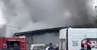 Şyolkovoda böyük yanğın, avtomobil servisi yanır...