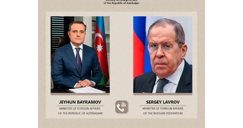 Ceyhun Bayramov Lavrovla İsrail İran qarşıdurması nəticəsində mövcud təhlükəsizlik vəziyyətini müzakirə edib