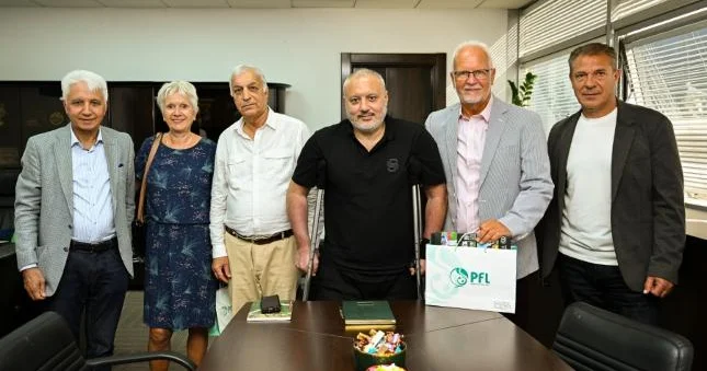 Tanınmış futbol mütəxəssisi PFL in qonağı oldu Şəkillər