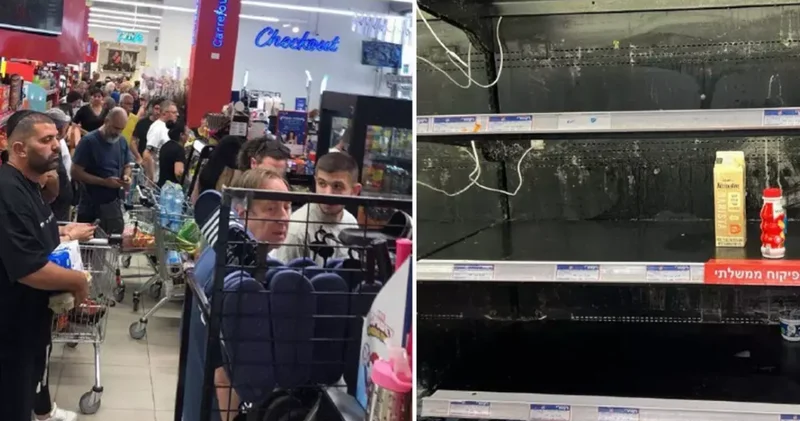 İran kütləvi dron hücumuna başlayıb İsraildə panika, əhali marketlərə axışdı