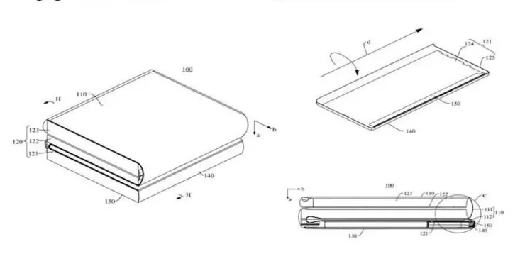 “Huawei”dən yeni patent: Şaquli üçqat qatlana bilən telefon gəlir