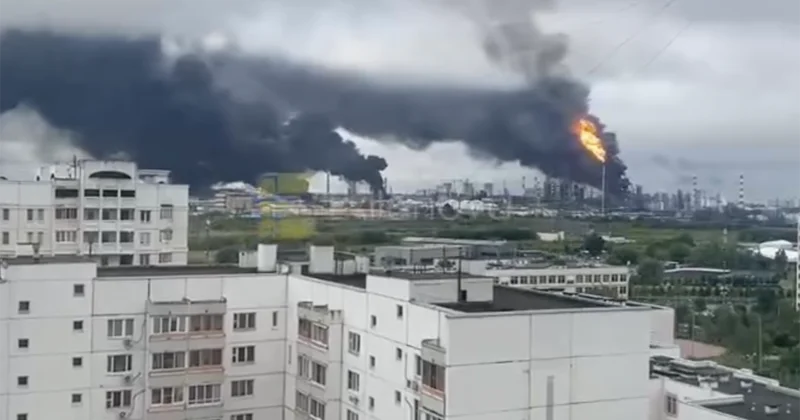 Moskvaya dron hücumundan yeni görüntülər (Video)