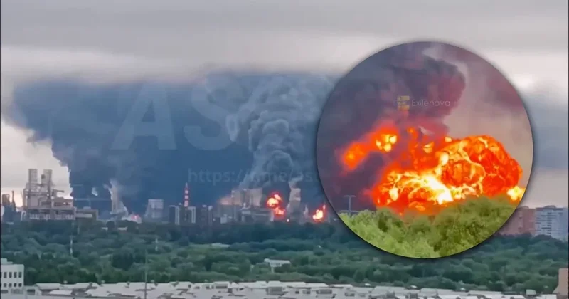 В Москве горит рынок российского бизнесмена Года Нисанова ВИДЕО