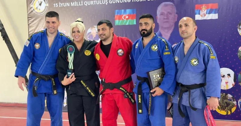 Dünya şöhrətli idmaçılar Bakıda seminara qatıldılar FOTO