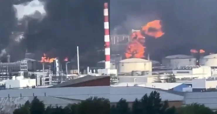 ​Vurulan təkcə “Sadovod” deyil Moskvanın iri ticarət mərkəzləri yanır + VİDEOLAR