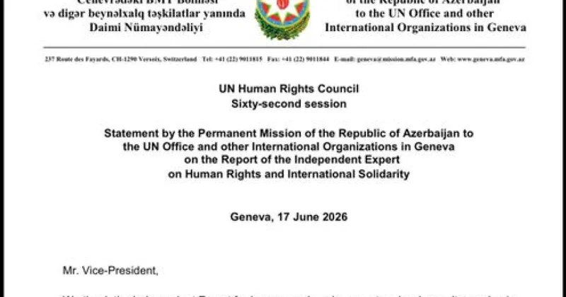 Cenevrədə beynəlxalq birlik Azərbaycanın mina problemi ilə bağlı həmrəyliyə çağırılıb