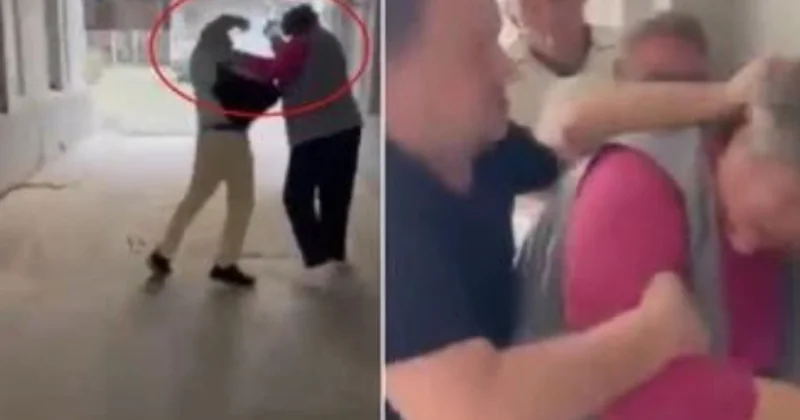 Elektrik kabelini kəsdiyinə görə 68 yaşlı qadını vəhşicəsinə döydü VİDEO