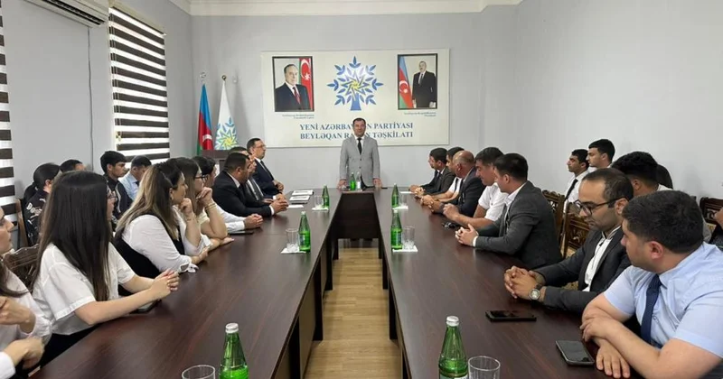 YAP Beyləqan rayon təşkilatında qazilər və gənclərlə görüş təşkil olundu
