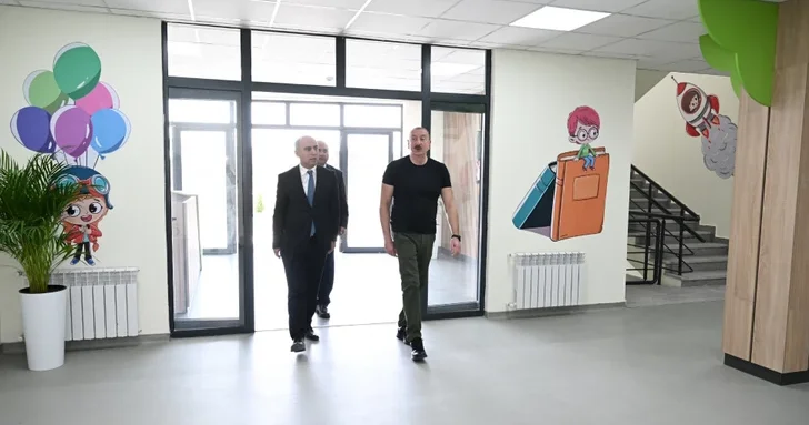 В городе Агдам сдан в эксплуатацию ясли детский сад №1